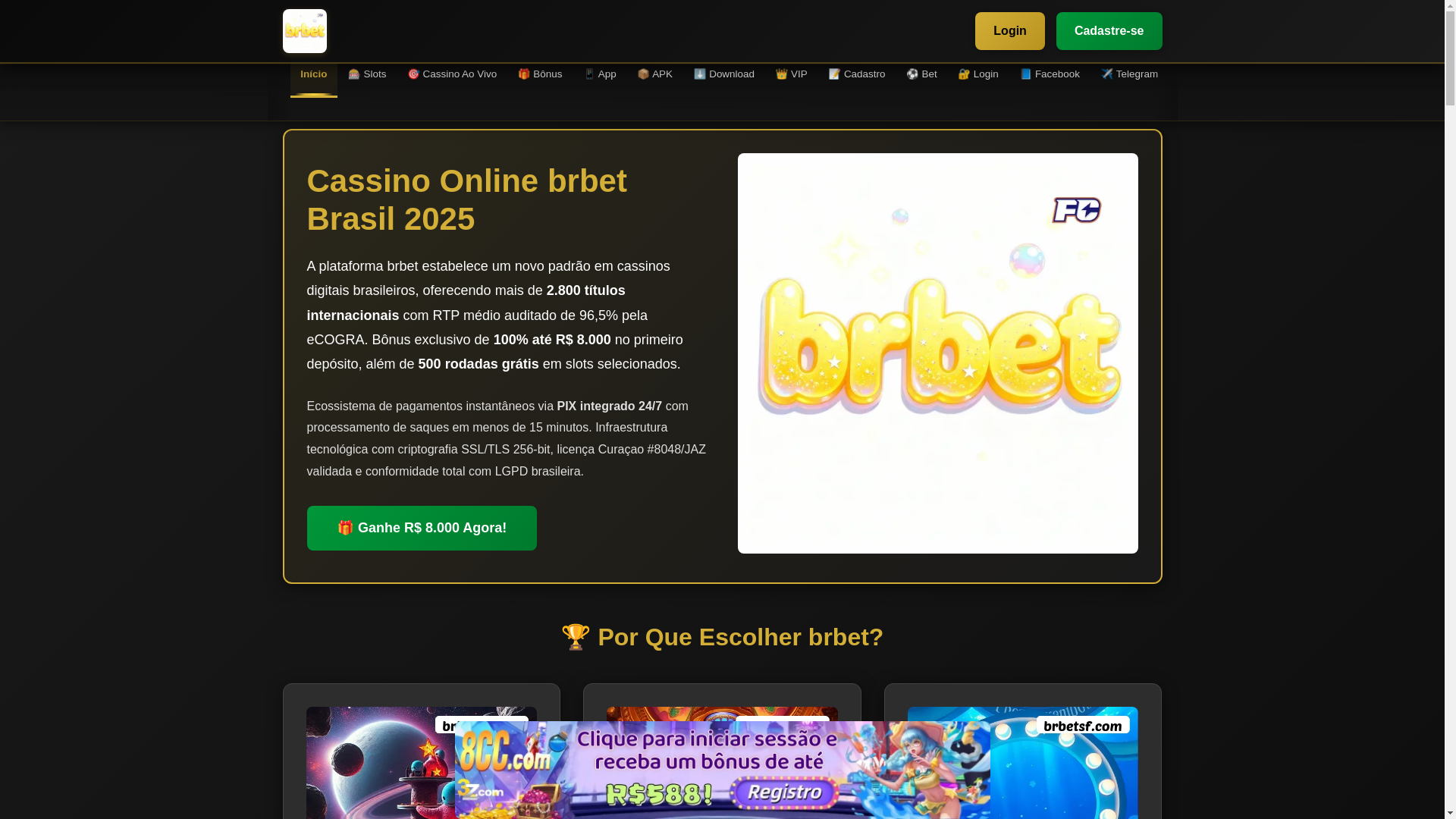website screenshot of https://brbetsf.com/