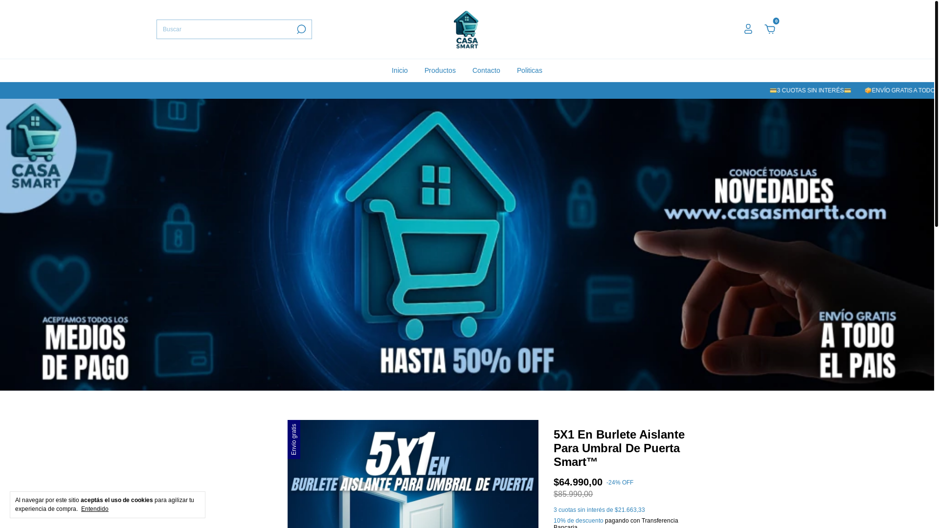 website screenshot of https://casasmaart.com/