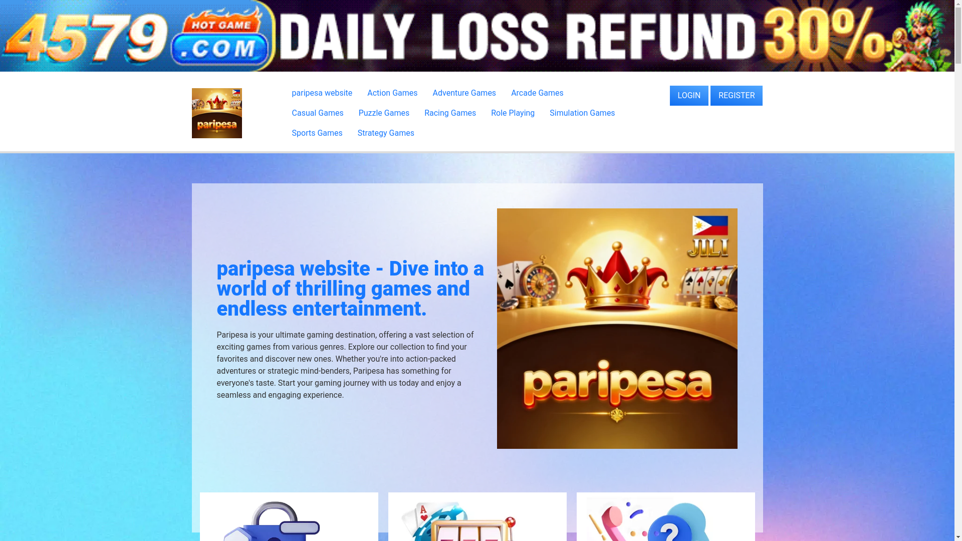 website screenshot of https://paripesawebsiteapp.com/