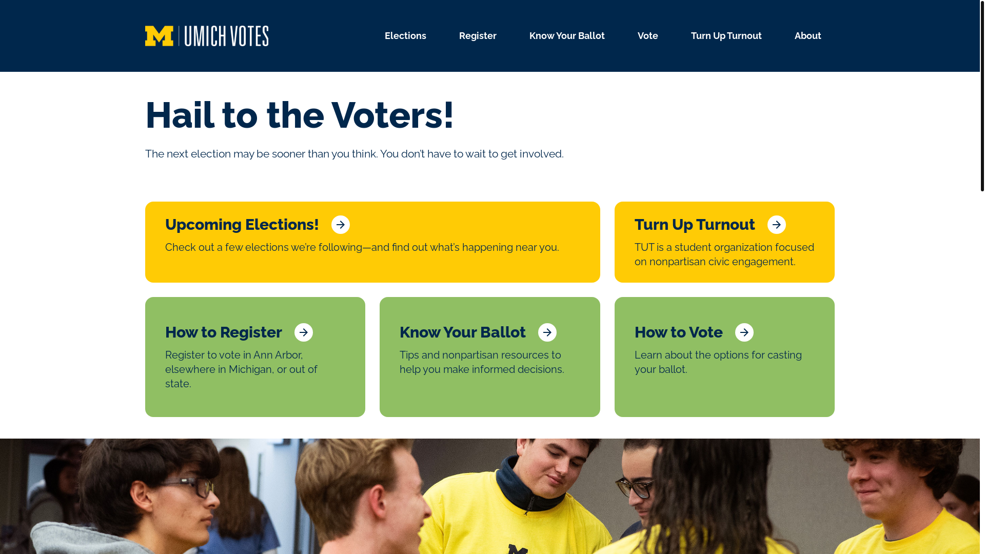 website screenshot of https://creative-umich-votes.pages.dev/