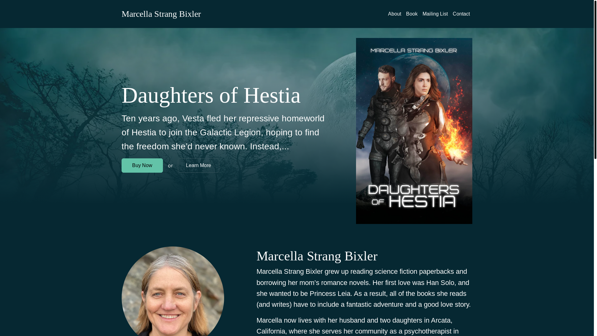 website screenshot of https://marcellastrangbixler.com/