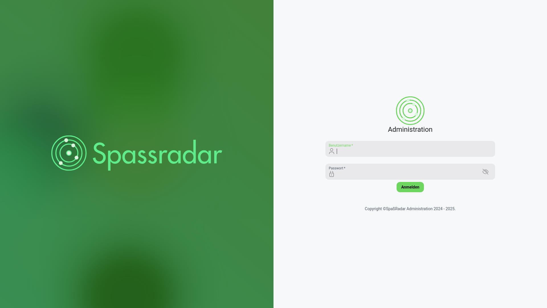 website screenshot of https://spassradar-hub.pages.dev/