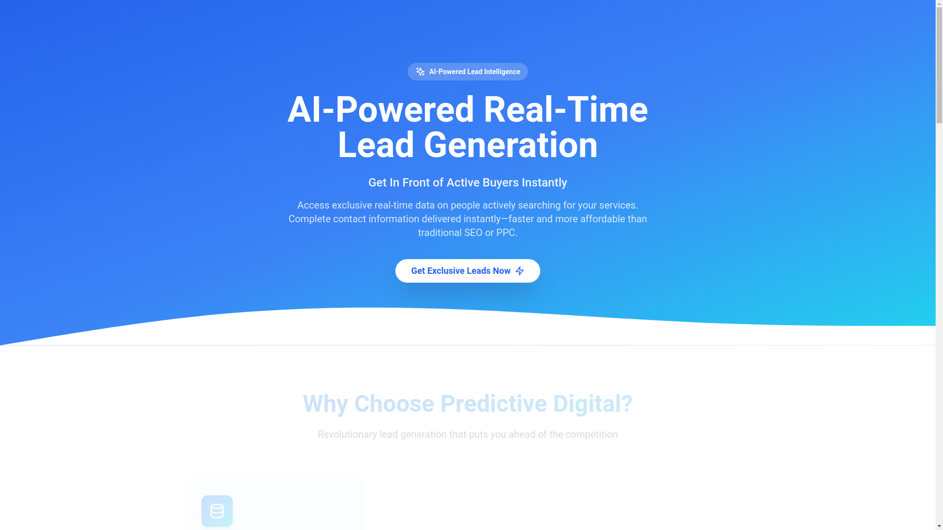 website screenshot of https://predictivedigitalpro.com/