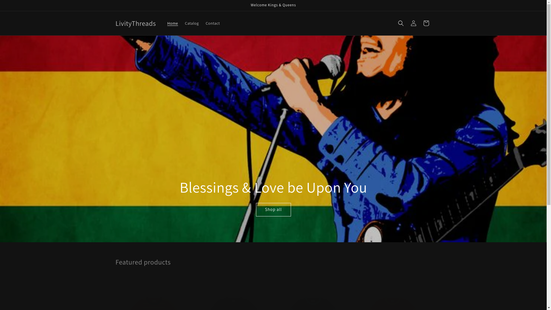 website screenshot of https://livitythreads.com/