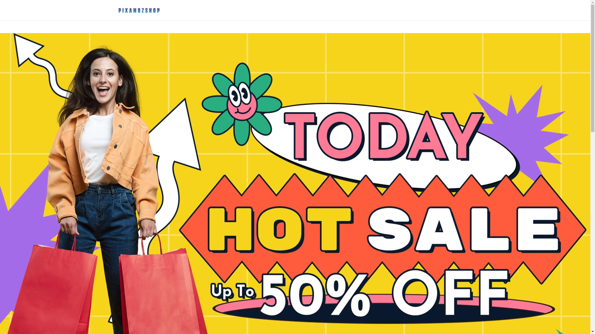 website screenshot of https://pixanozshop.com/