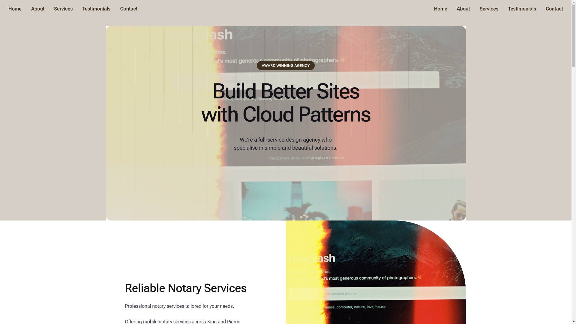 website screenshot of https://steelheadnotary.com/