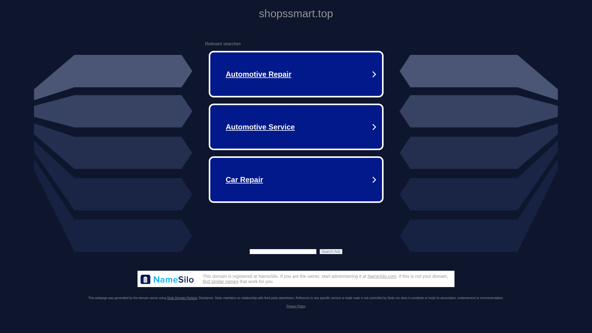 website screenshot of https://shopssmart.top/