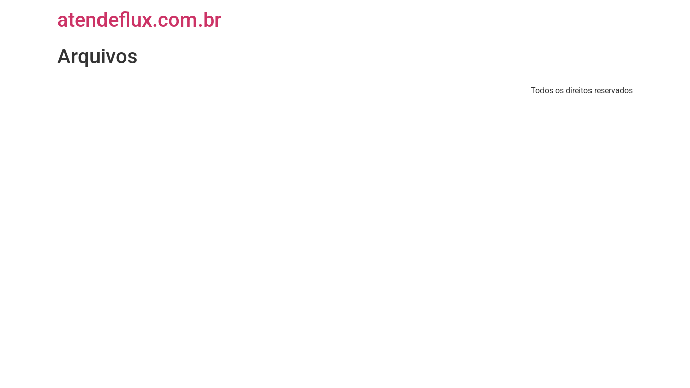 website screenshot of https://atendeflux.com.br/