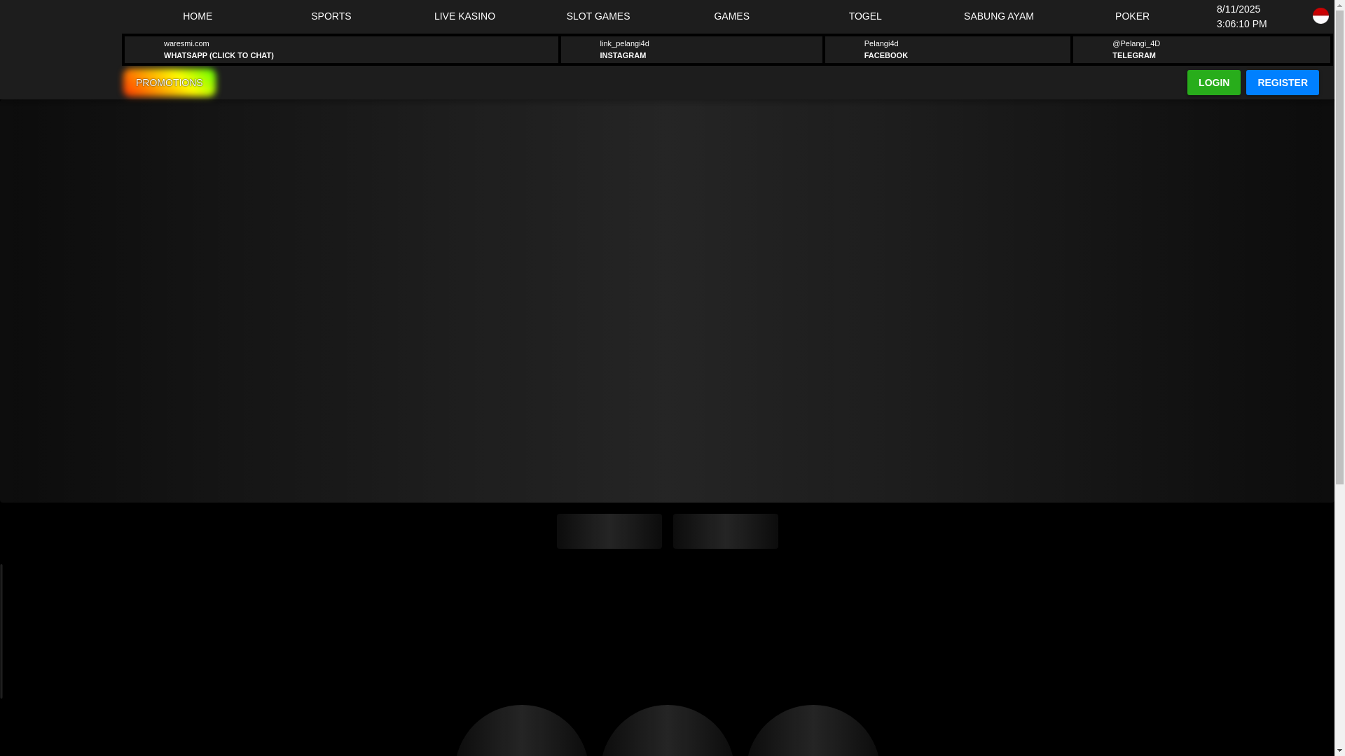 website screenshot of https://totopelangi4d.com/