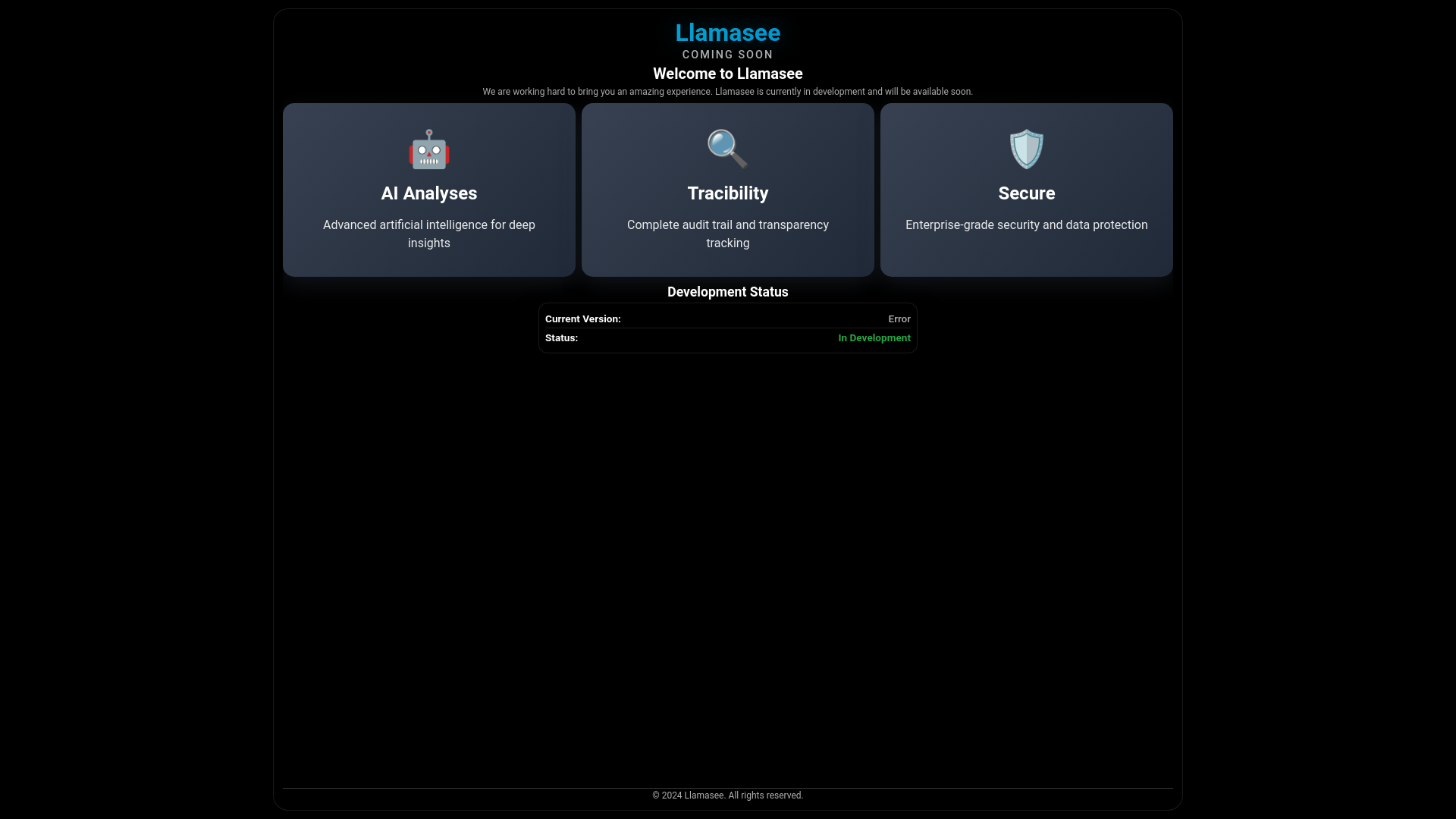 website screenshot of https://llamaseebi-demo-60s.pages.dev/