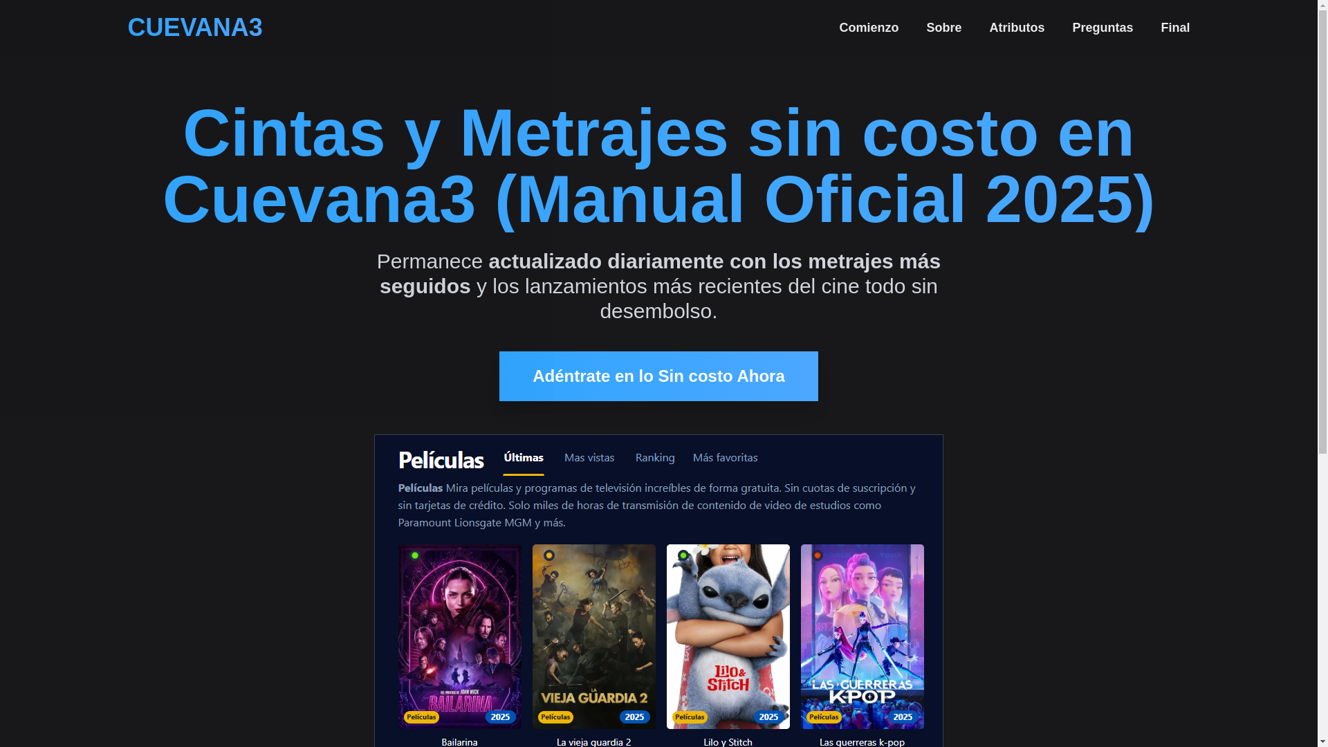 website screenshot of https://cuevana3-1ali.pages.dev/