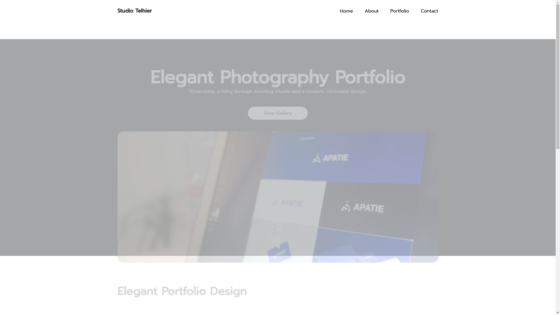 website screenshot of https://studiotelhier.fr/