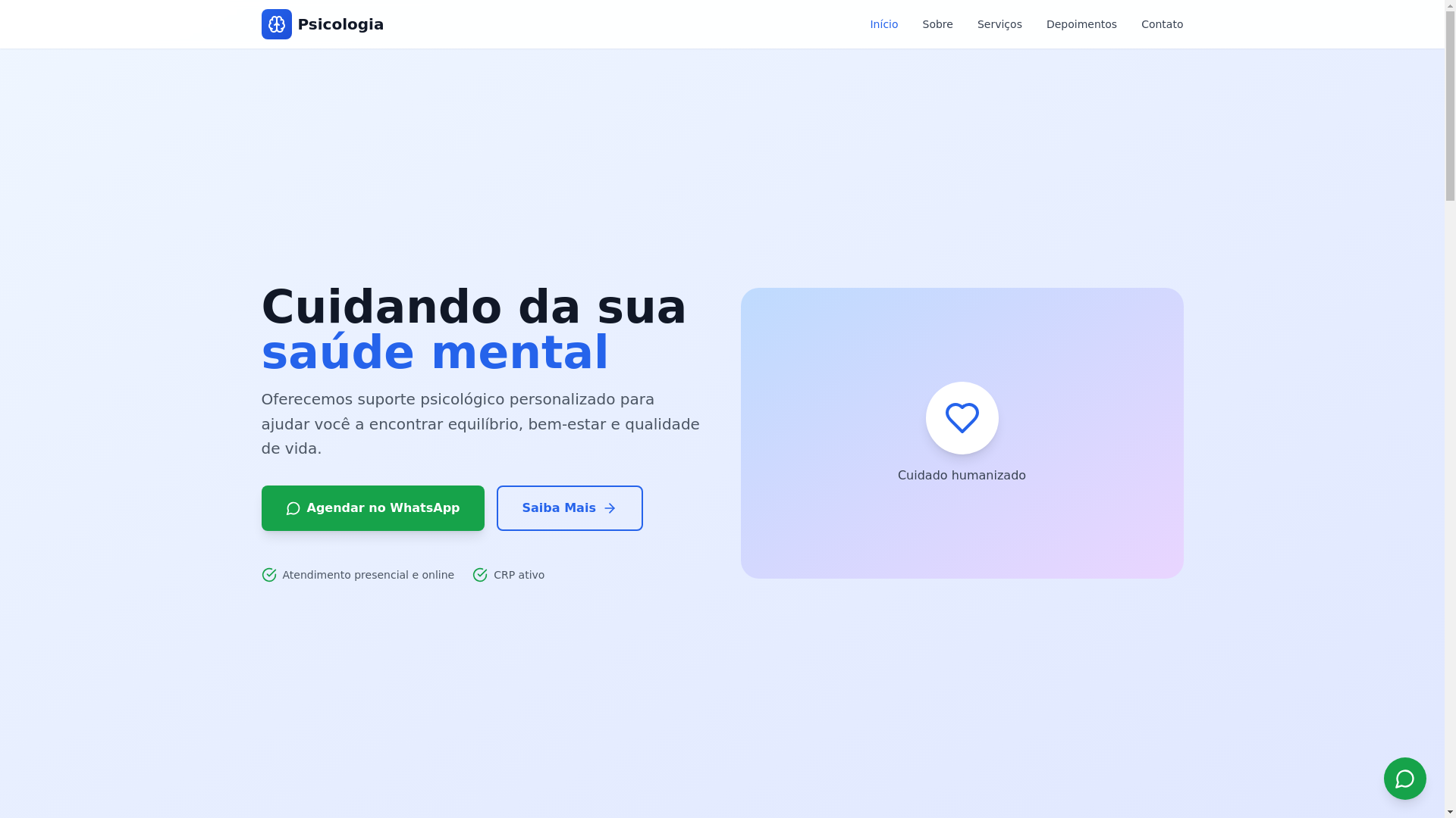website screenshot of https://psijanainadomingos.site/