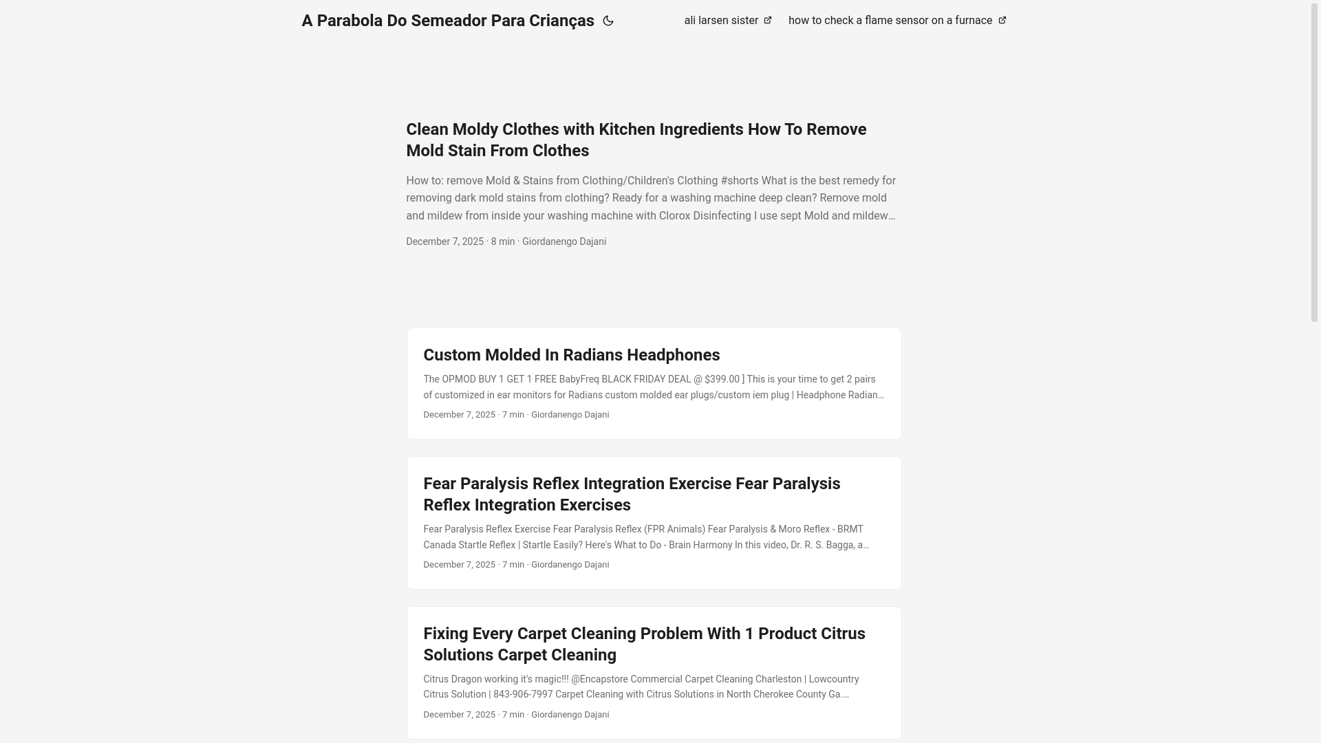 website screenshot of https://aparaboladosemeadorparacrianas.pages.dev/