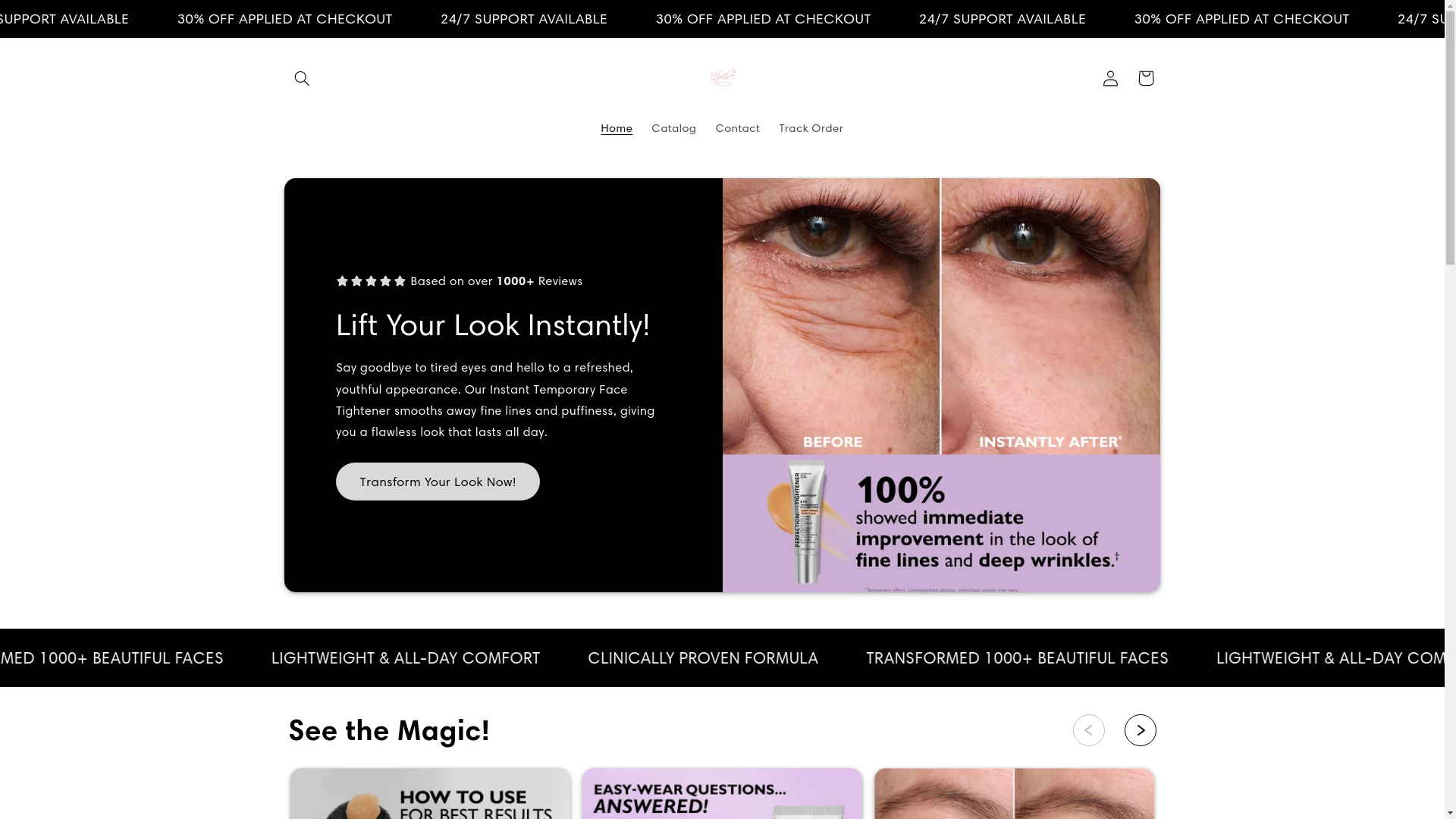 website screenshot of https://lebelleboutique.store/