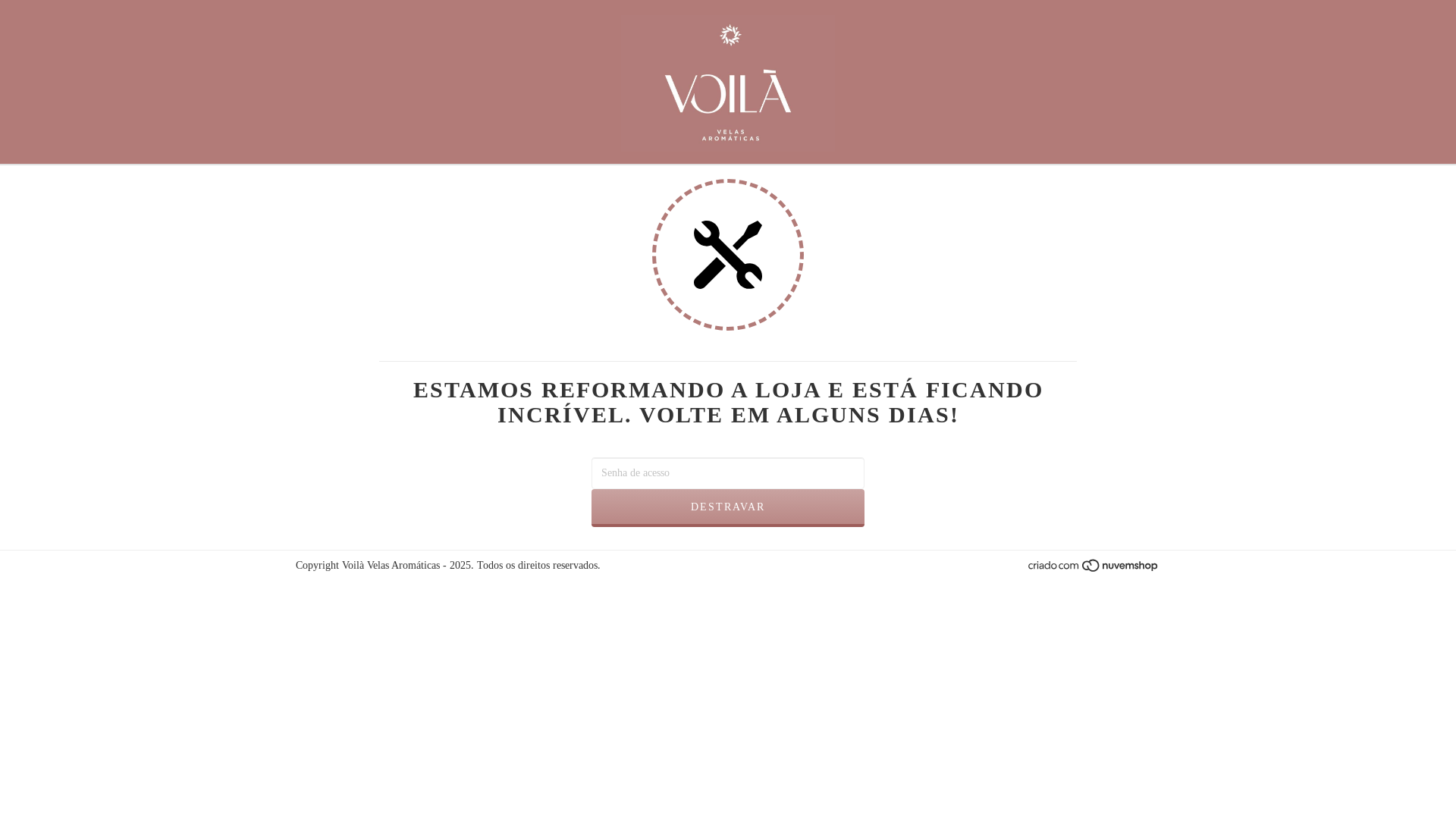 website screenshot of https://voilavelas.com.br/