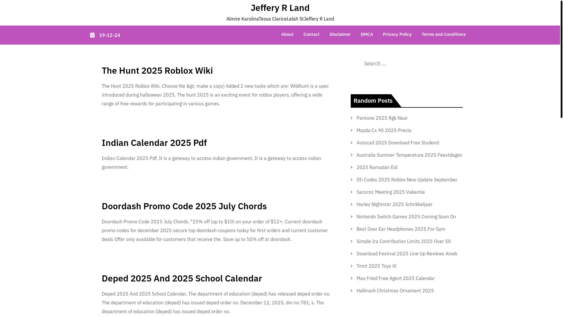 website screenshot of https://jefferyrlandd.pages.dev/