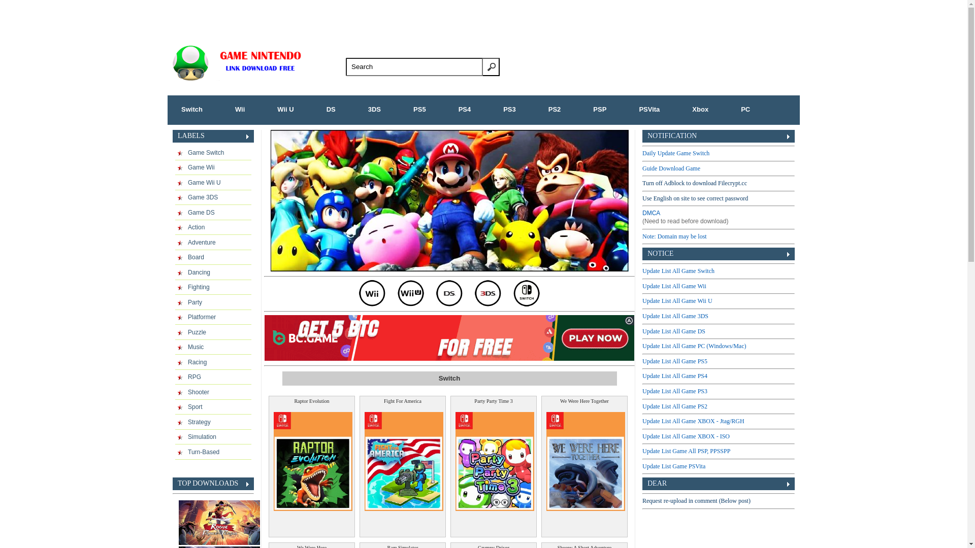 website screenshot of https://nswgame.com/category/switch/