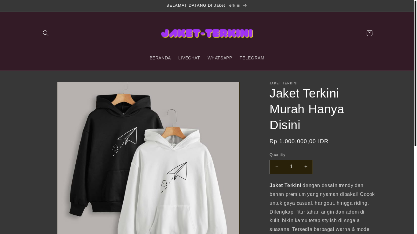 website screenshot of https://jaket-terkini.pages.dev/