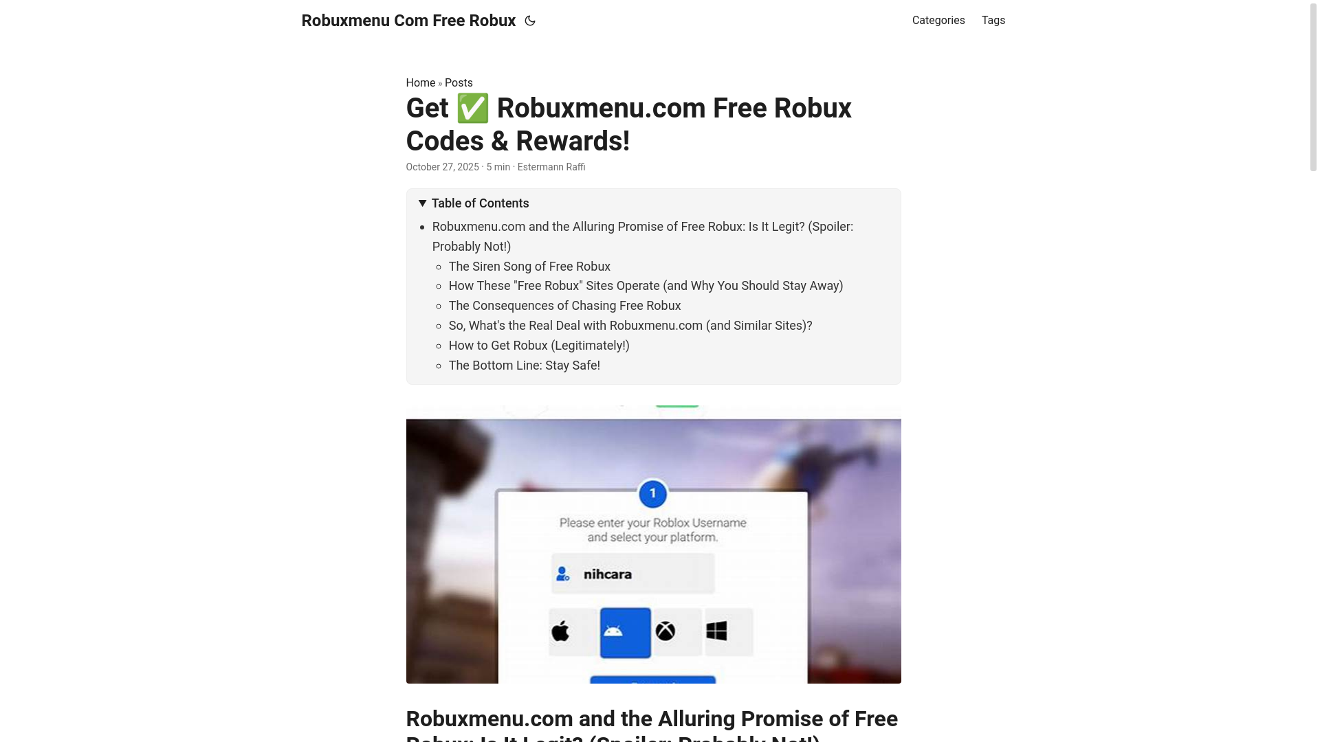 website screenshot of https://robuxmenu-com-free-robux.pages.dev/