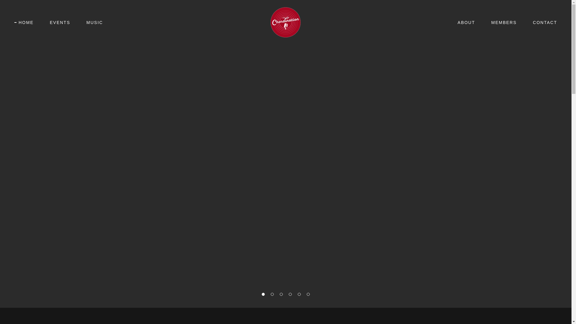 website screenshot of https://chordinationacappella.org/