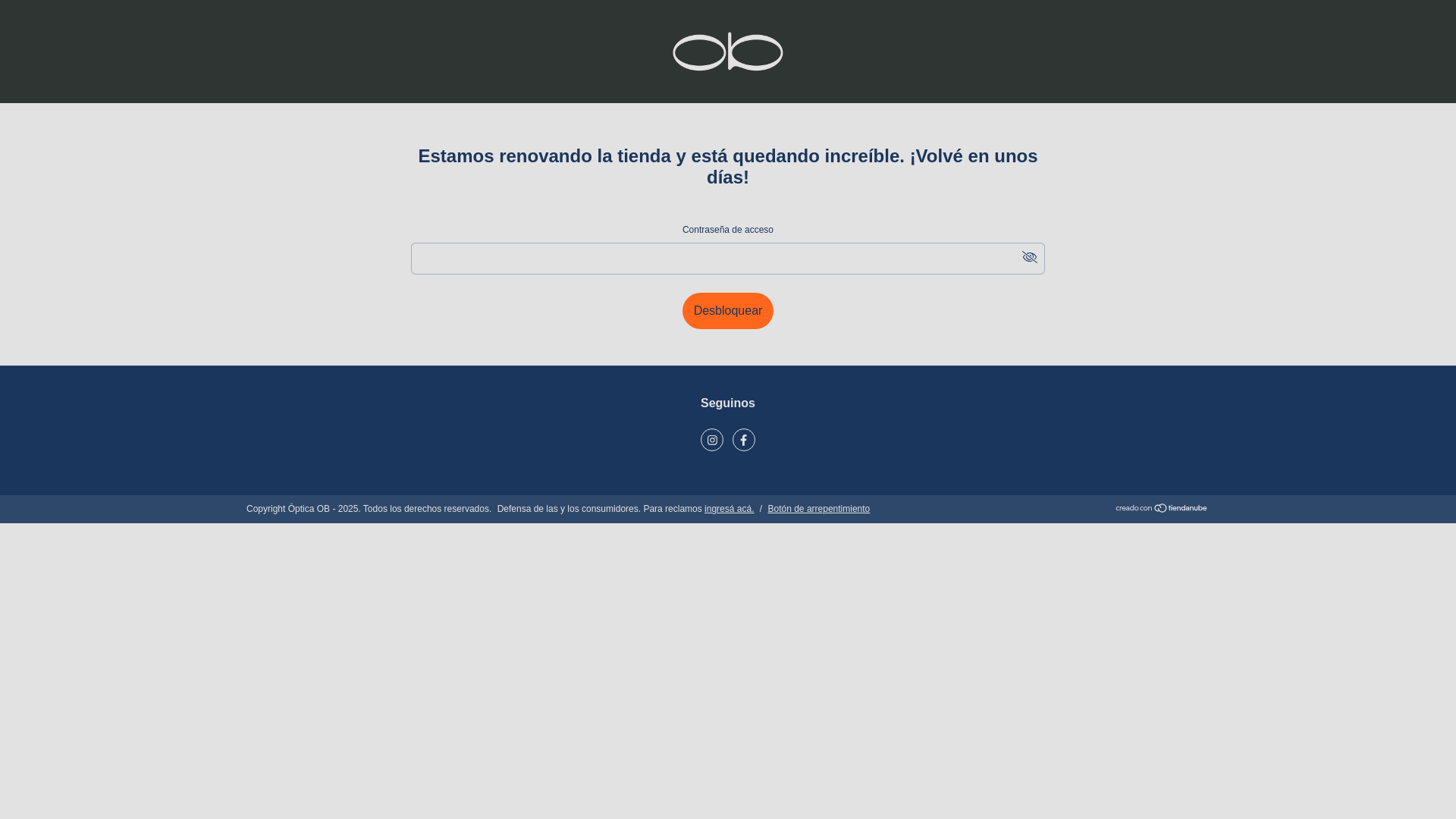 website screenshot of https://opticaob.com.ar/