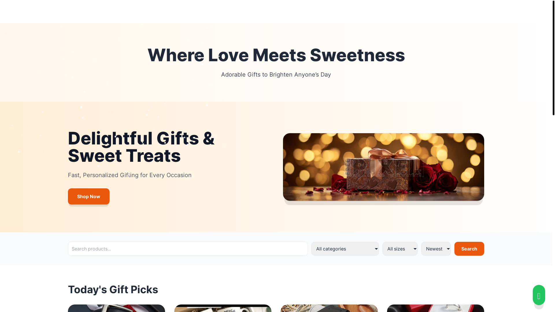 website screenshot of https://nskgifts.online/