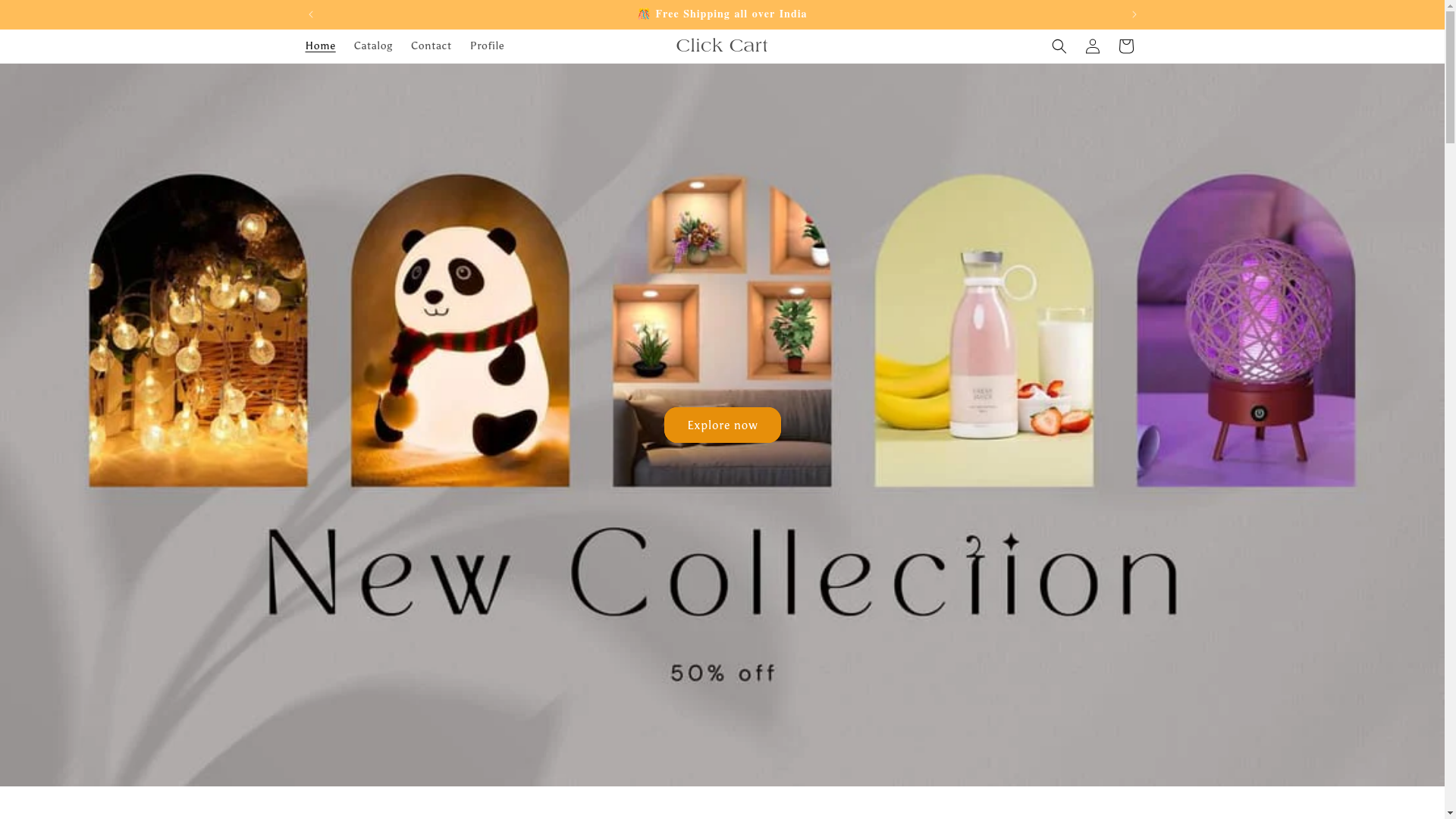 website screenshot of https://clickecart.store/