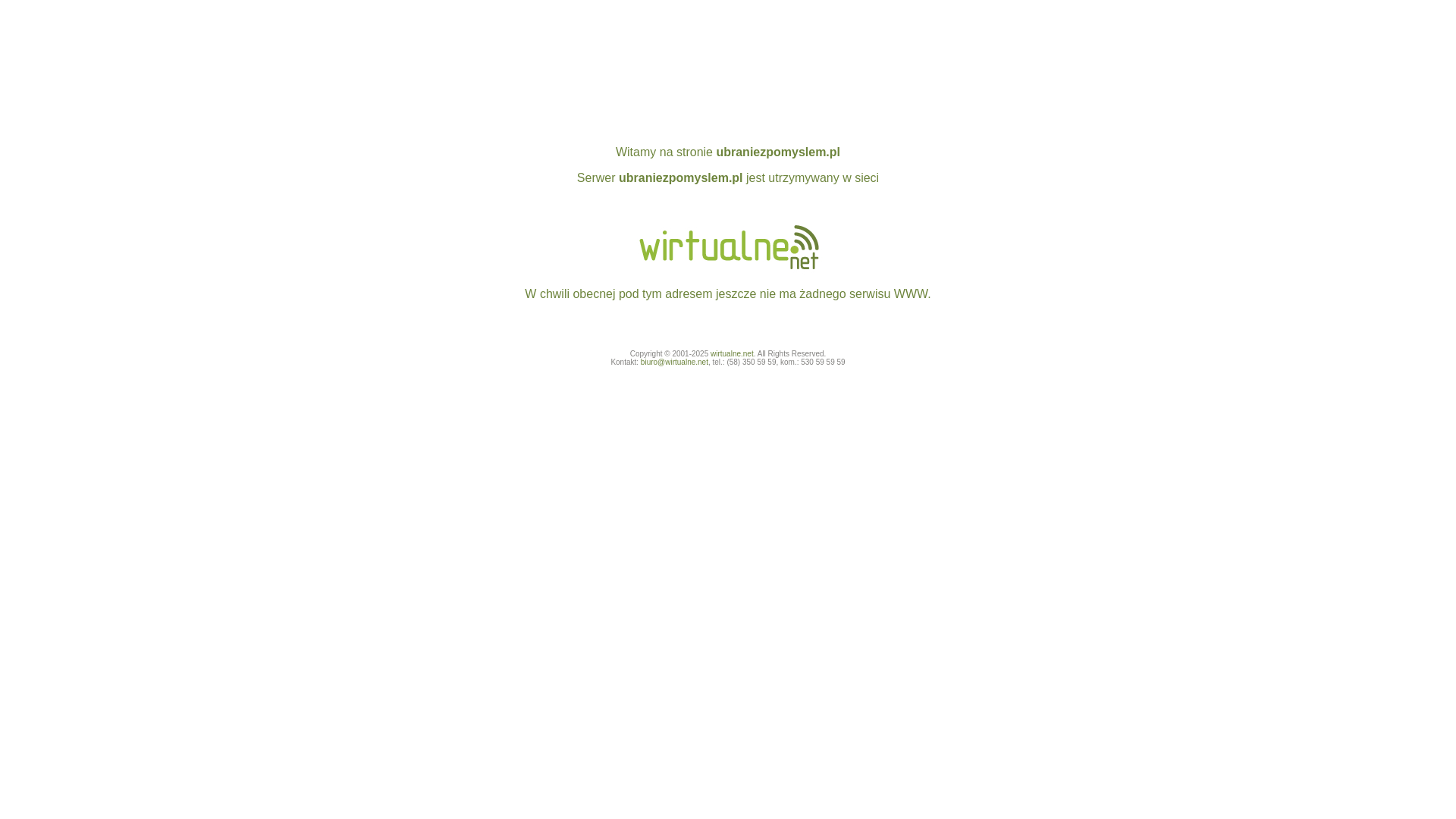 website screenshot of https://ubraniezpomyslem.eu/