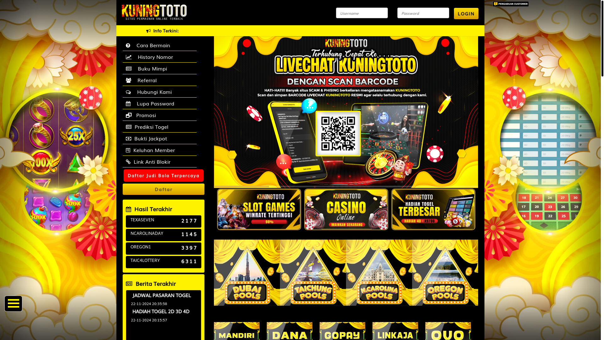 website screenshot of https://kuningtotonew.com/