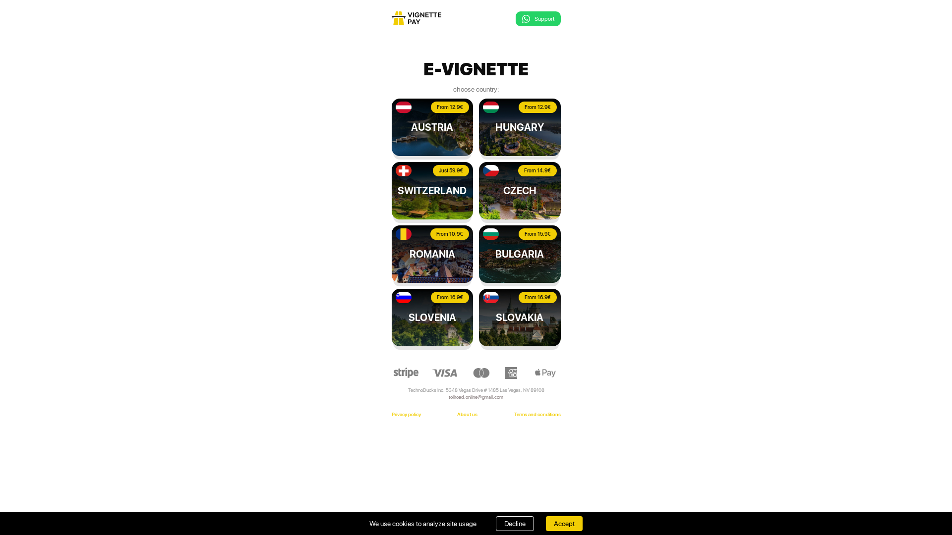 website screenshot of https://vignette-get.com/
