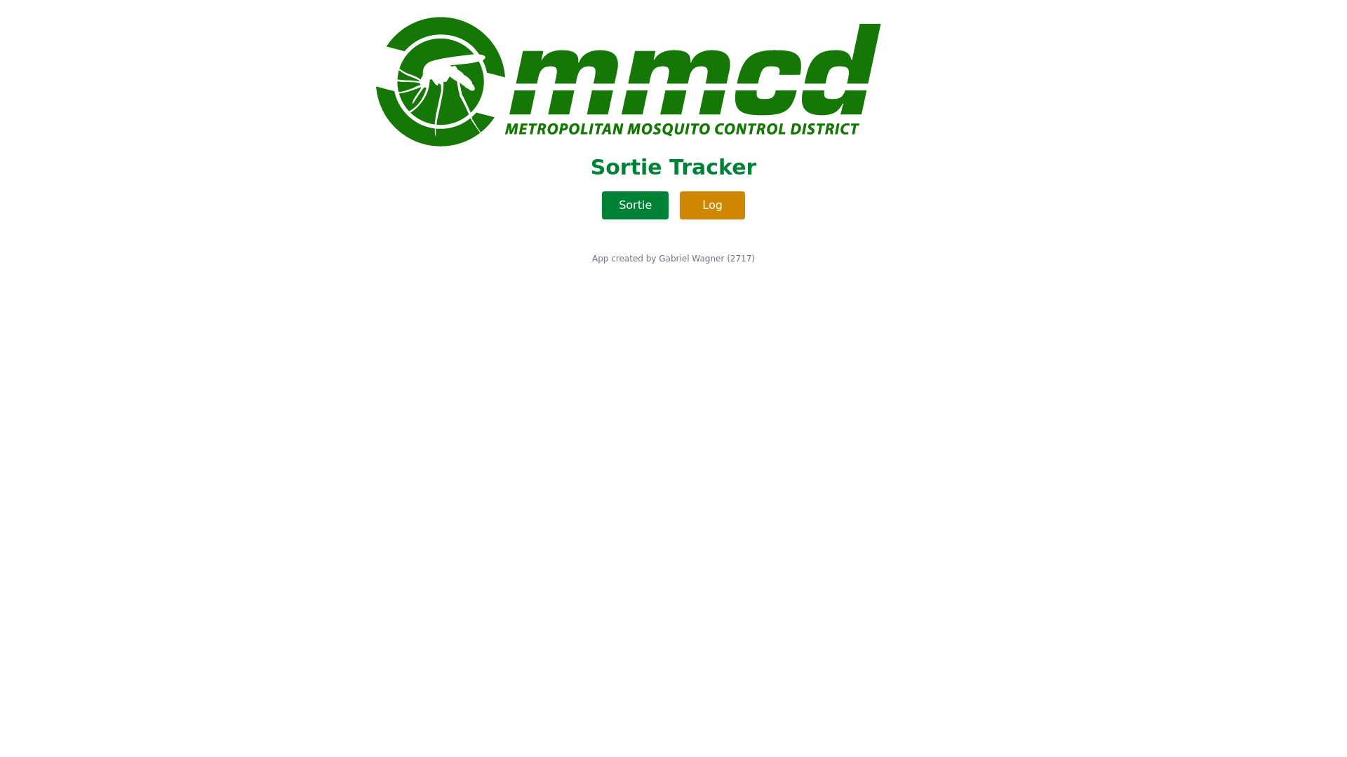 website screenshot of https://sortietracker.com/