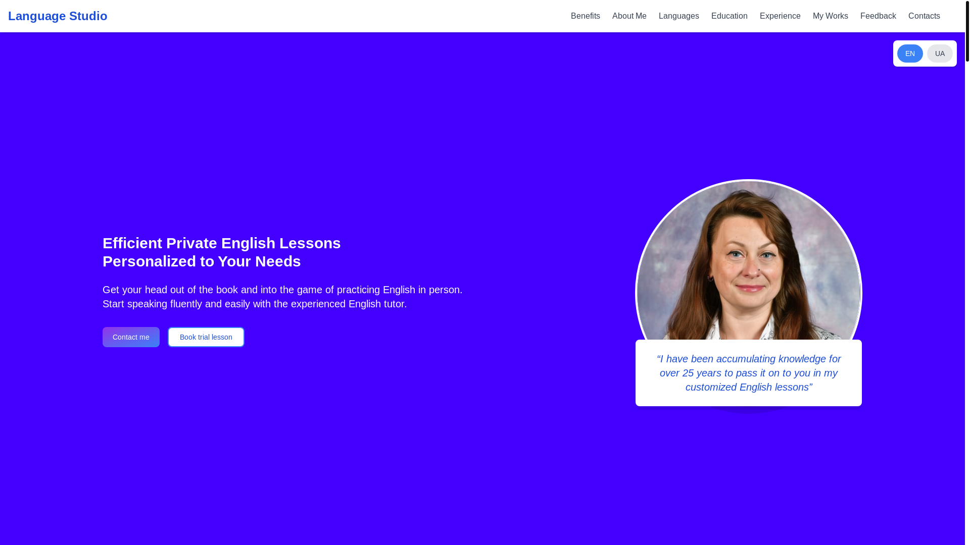 website screenshot of https://language-tutor-cha.pages.dev/