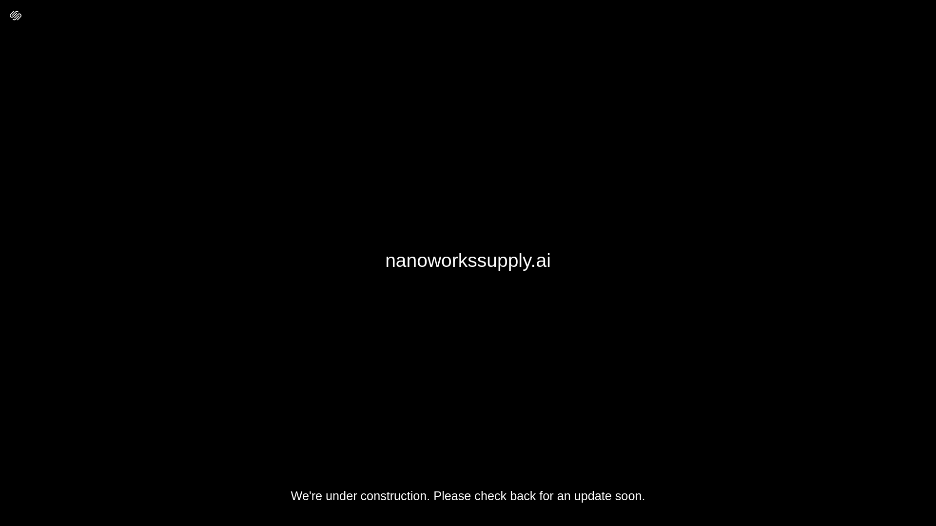 website screenshot of https://nanoworkssupply.ai/