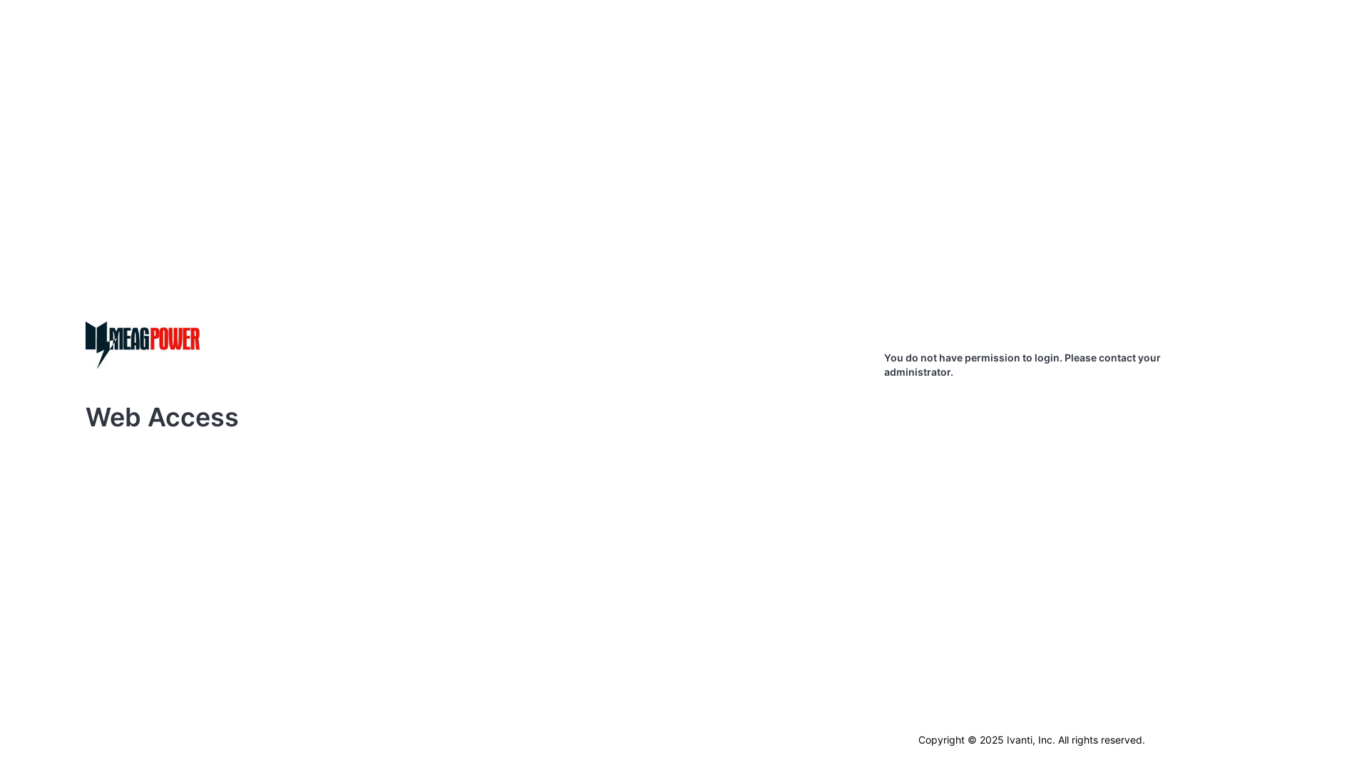 website screenshot of https://meagaccess.org/