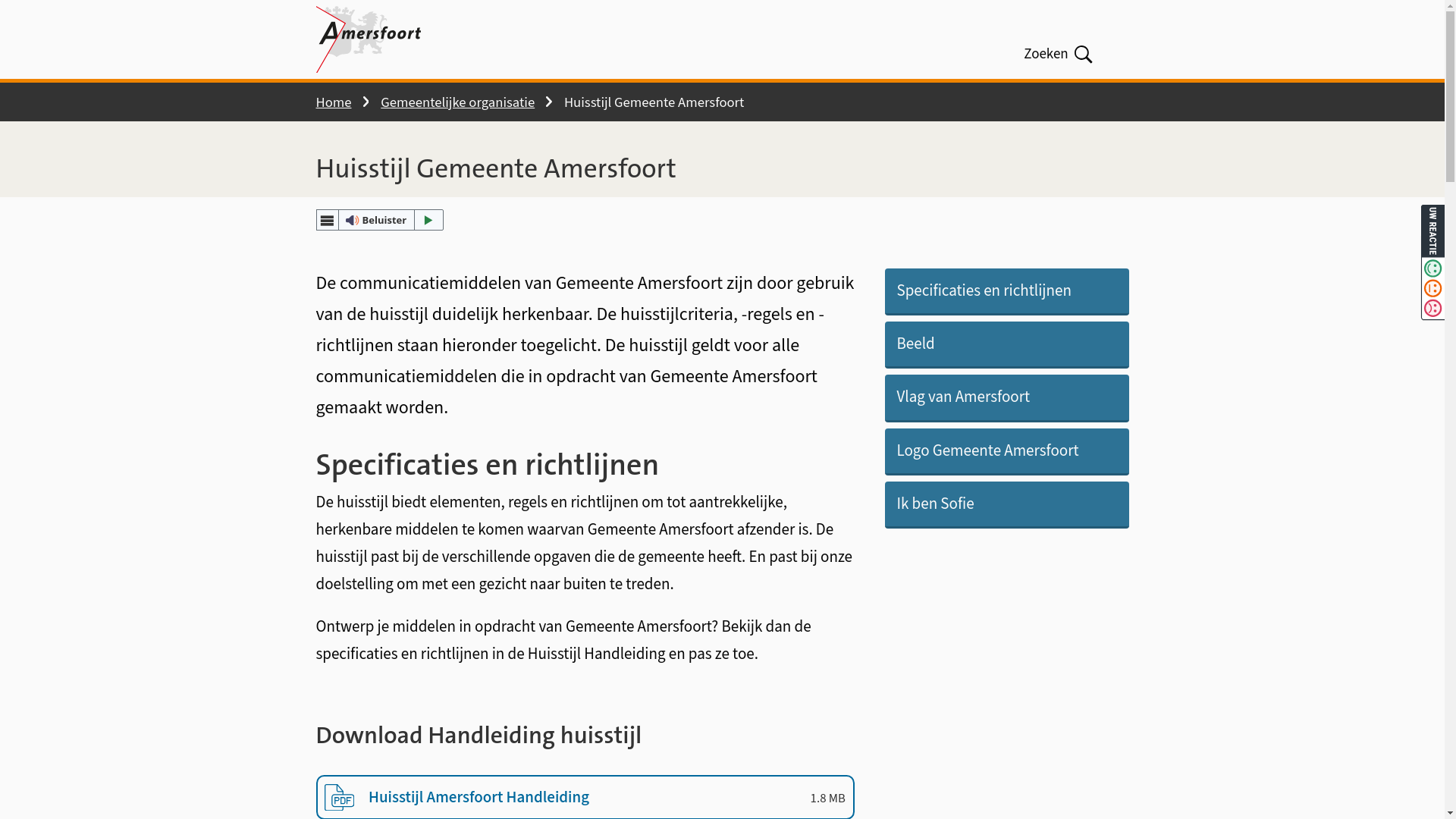 website screenshot of https://stijlamersfoort.nl/