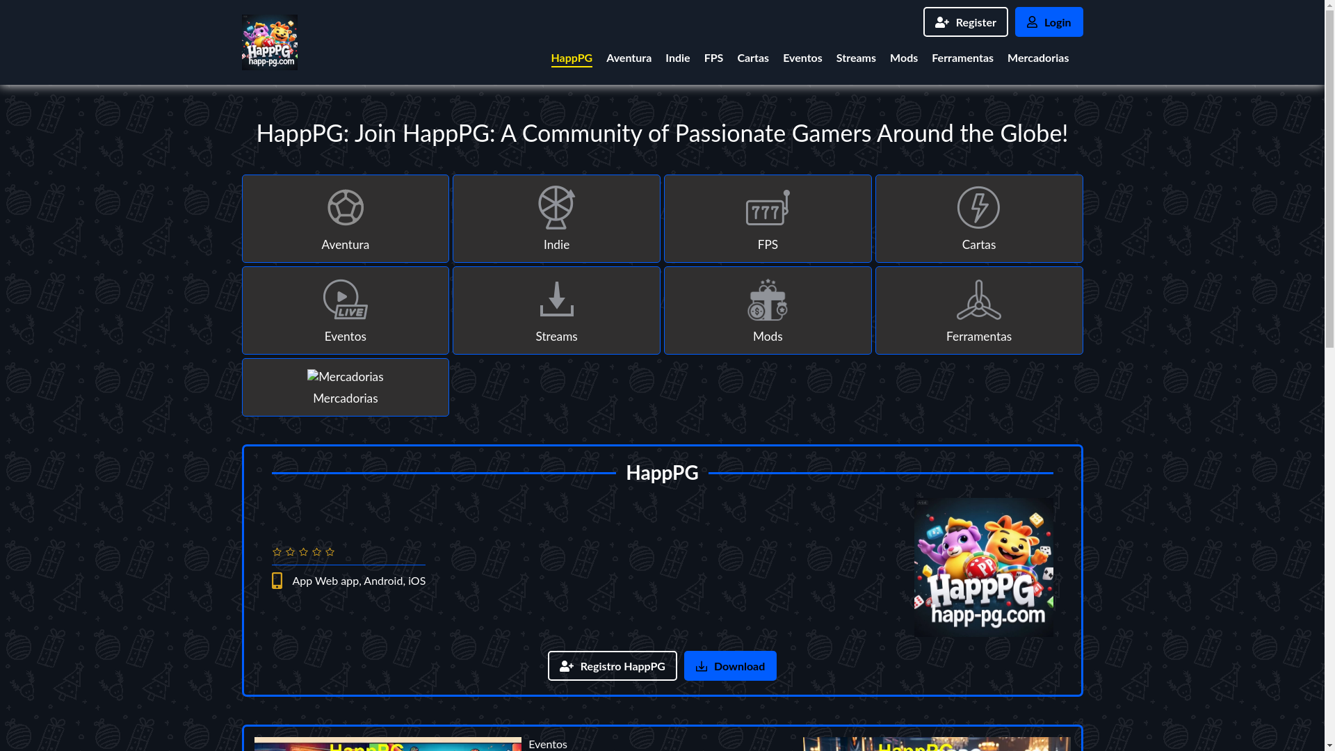 website screenshot of https://happ-pg.com/