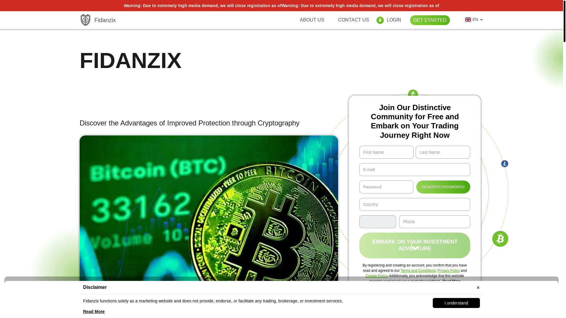 website screenshot of https://fidanzixplatform.com/