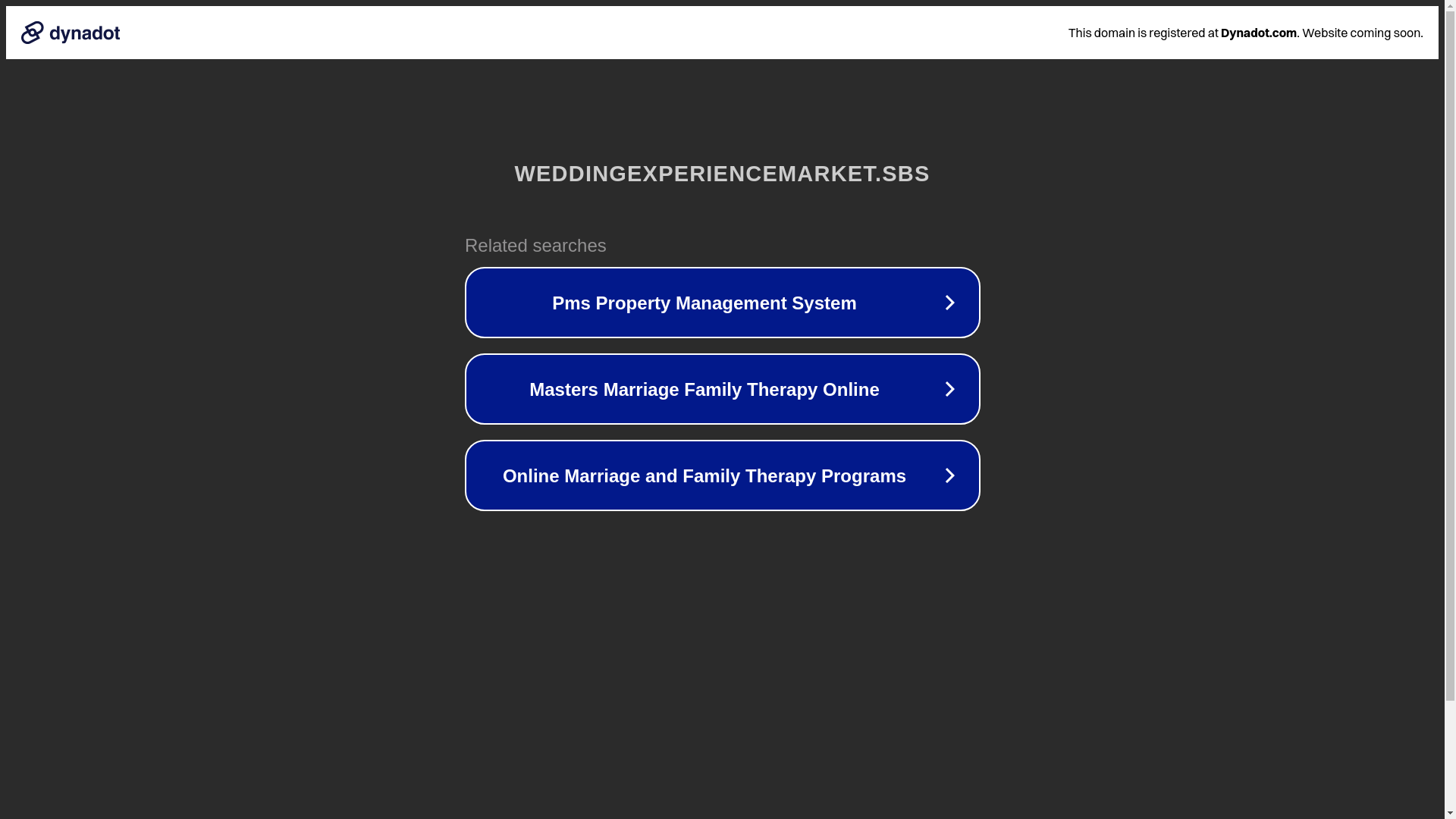 website screenshot of https://weddingexperiencemarket.sbs/