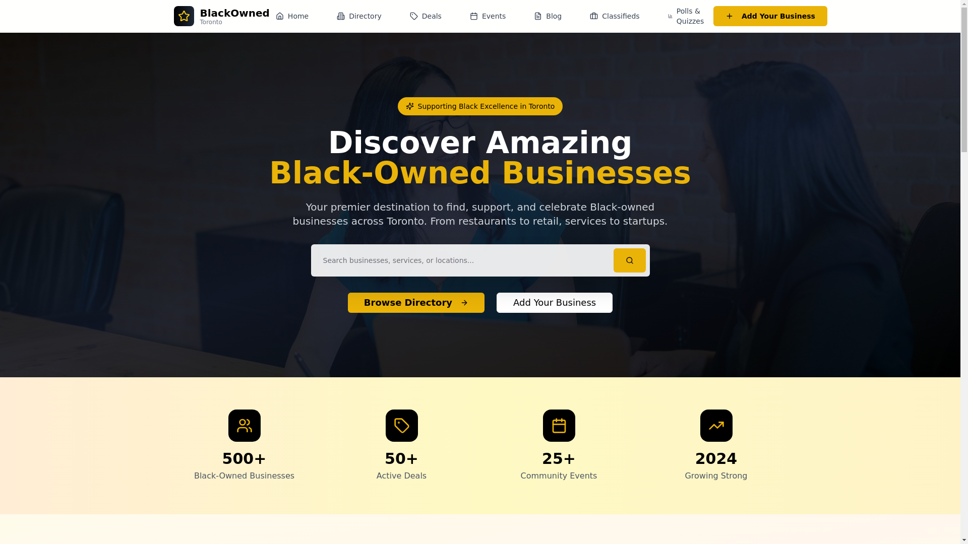 website screenshot of https://blackowned.to/