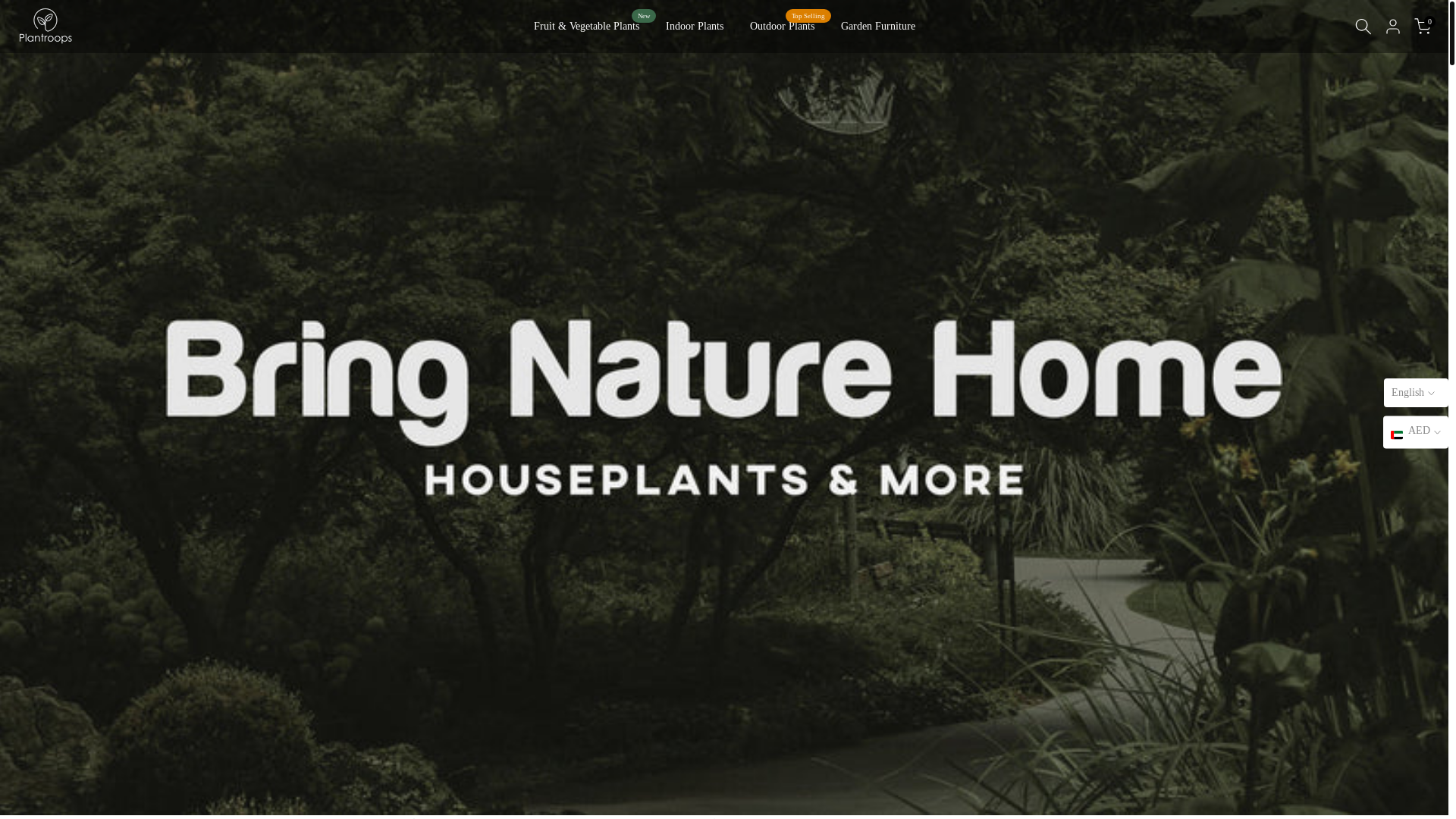 website screenshot of https://plantroops.shop/
