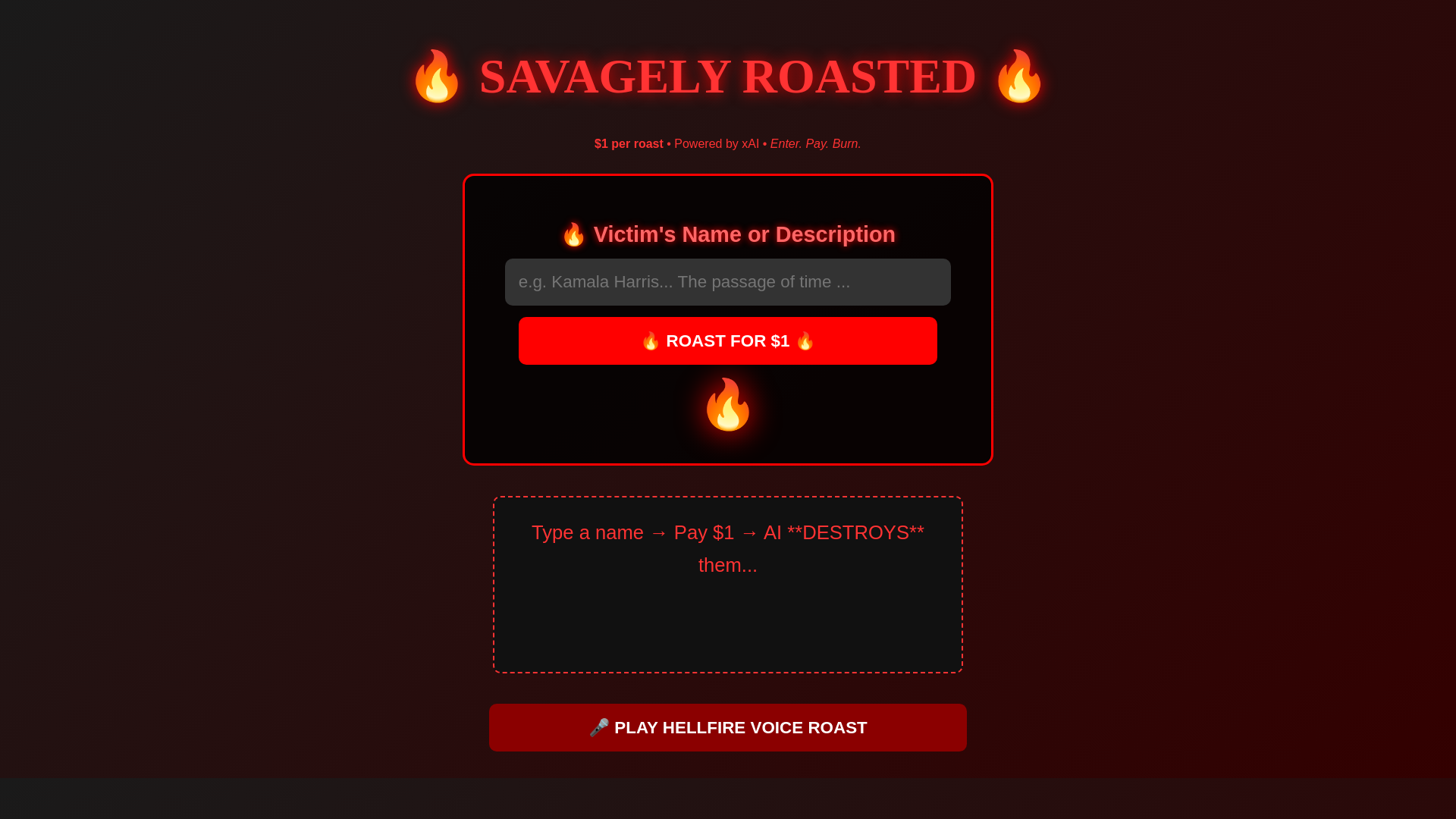 website screenshot of https://savagelyroasted.com/