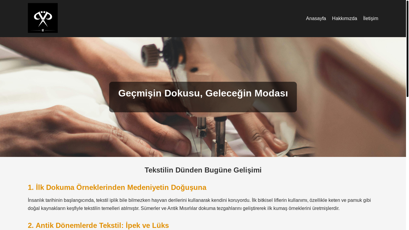 website screenshot of https://sekadanhaber.xyz/