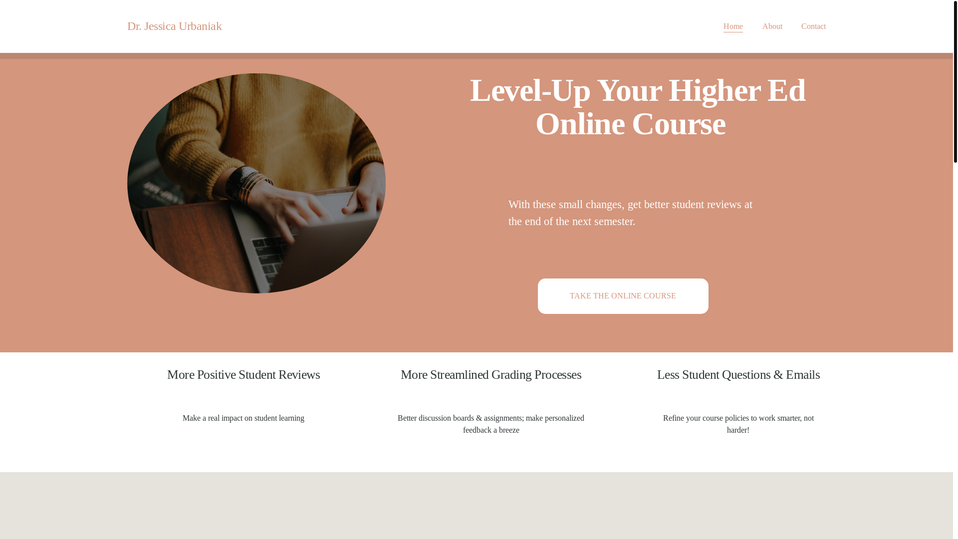 website screenshot of https://drjessicaurbaniak.com/