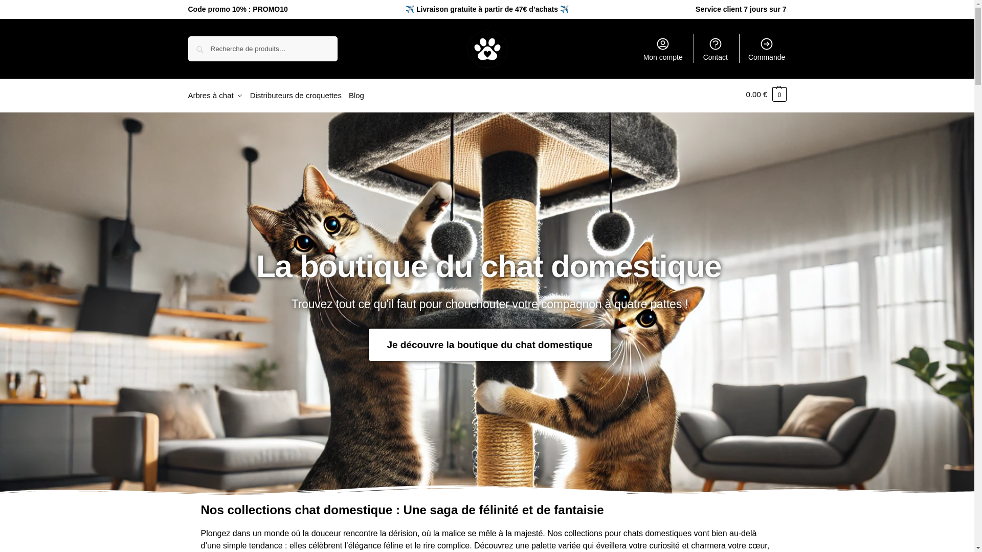 website screenshot of https://chats-domestiques.com/