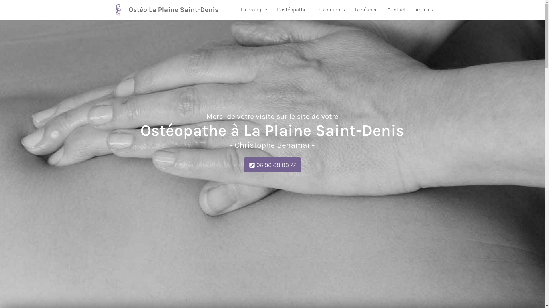 website screenshot of https://saidbn-osteo-laplainesaintdenis.fr/