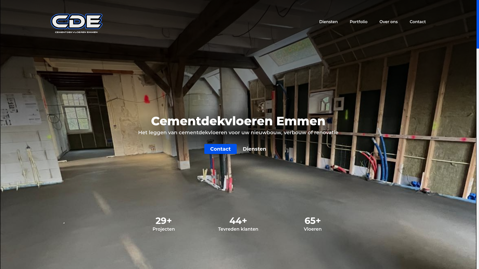 website screenshot of https://cde-cementdekvloeren-emmen.pages.dev/