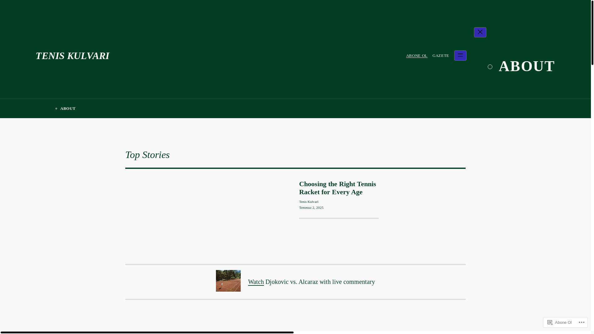 website screenshot of https://teniskulvari.com/