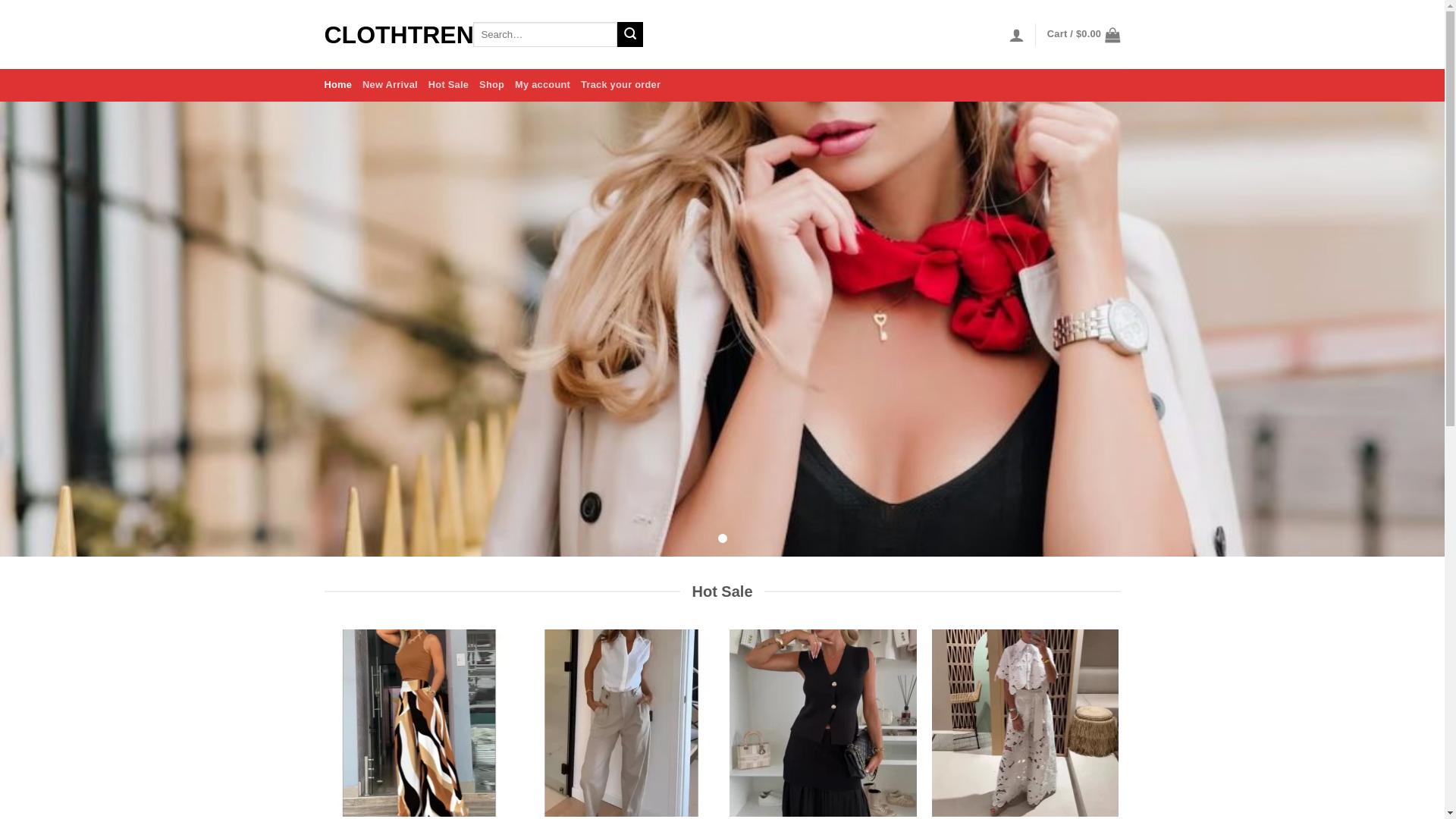 website screenshot of https://clothtrend.top/