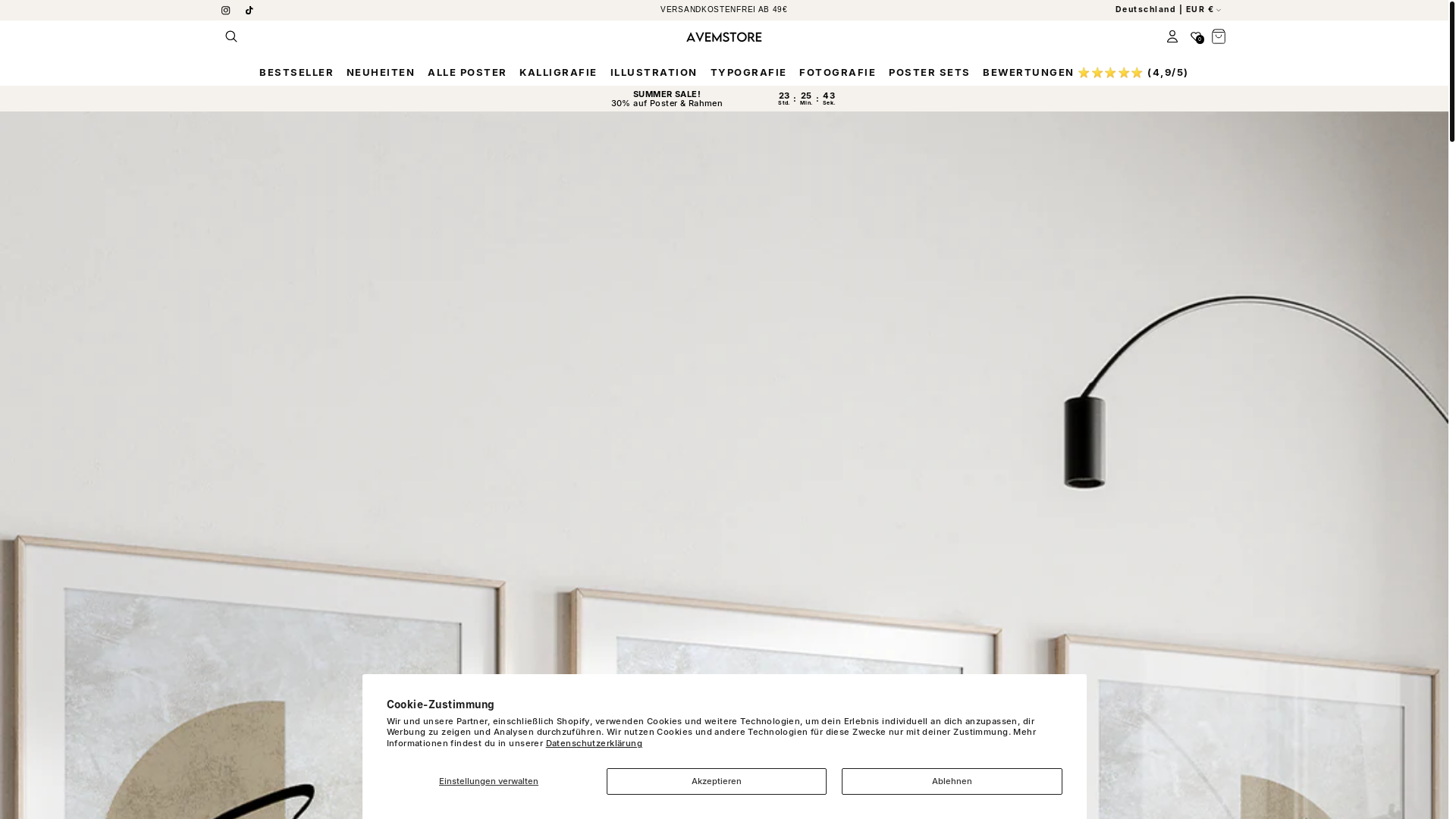 website screenshot of https://avemstudio.com/